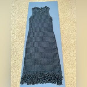 Women - Sierra Sleeveless Fringe Midi Dress  x Anthropologie - size XL